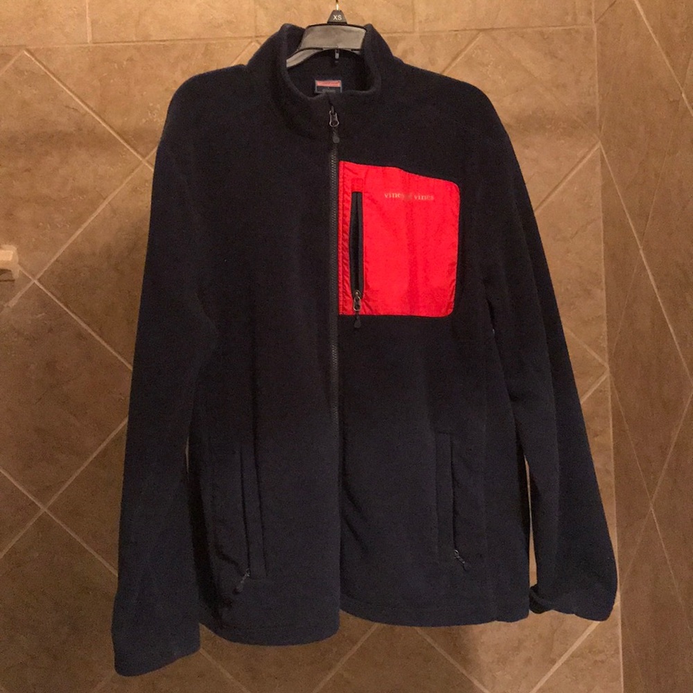 Vineyard Vines Fleece Full Zip Jacket Large